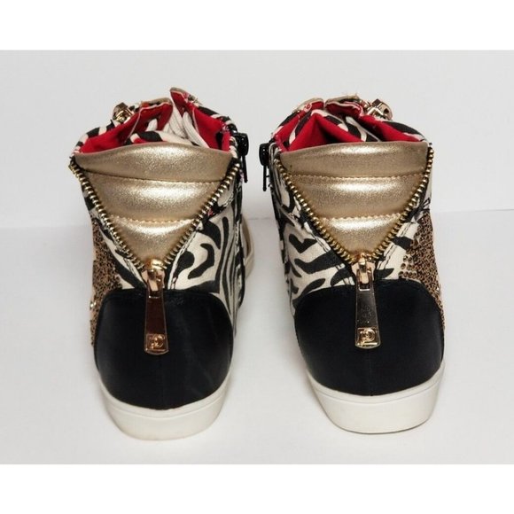 PRIMADONNA COLLECTION WOMEN'S ZEBRA PRINT CANVAS SNEAKERS EURO SIZE 36 NEW IN BO - Picture 6 of 12